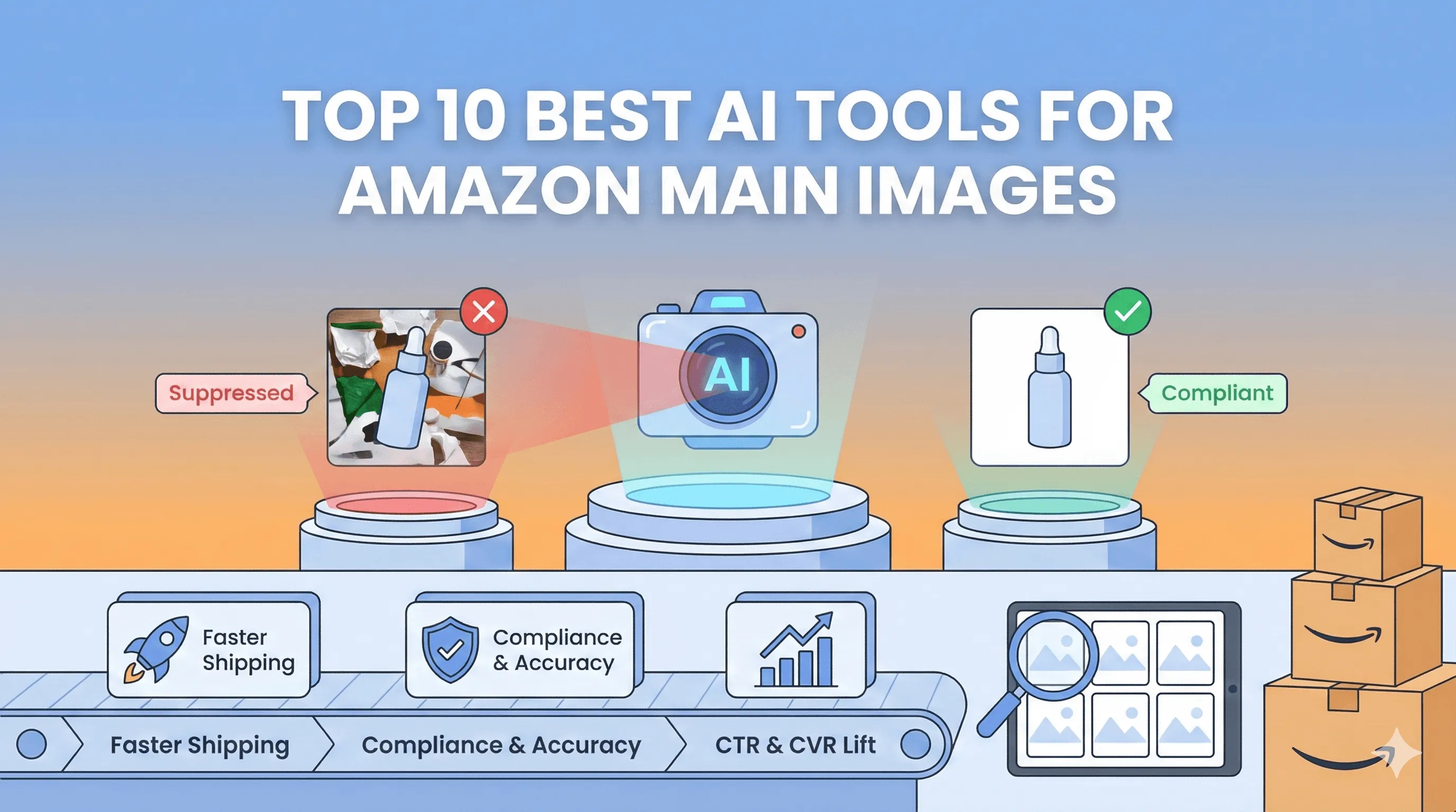 Top 10 Best AI Tools for Amazon Main Images