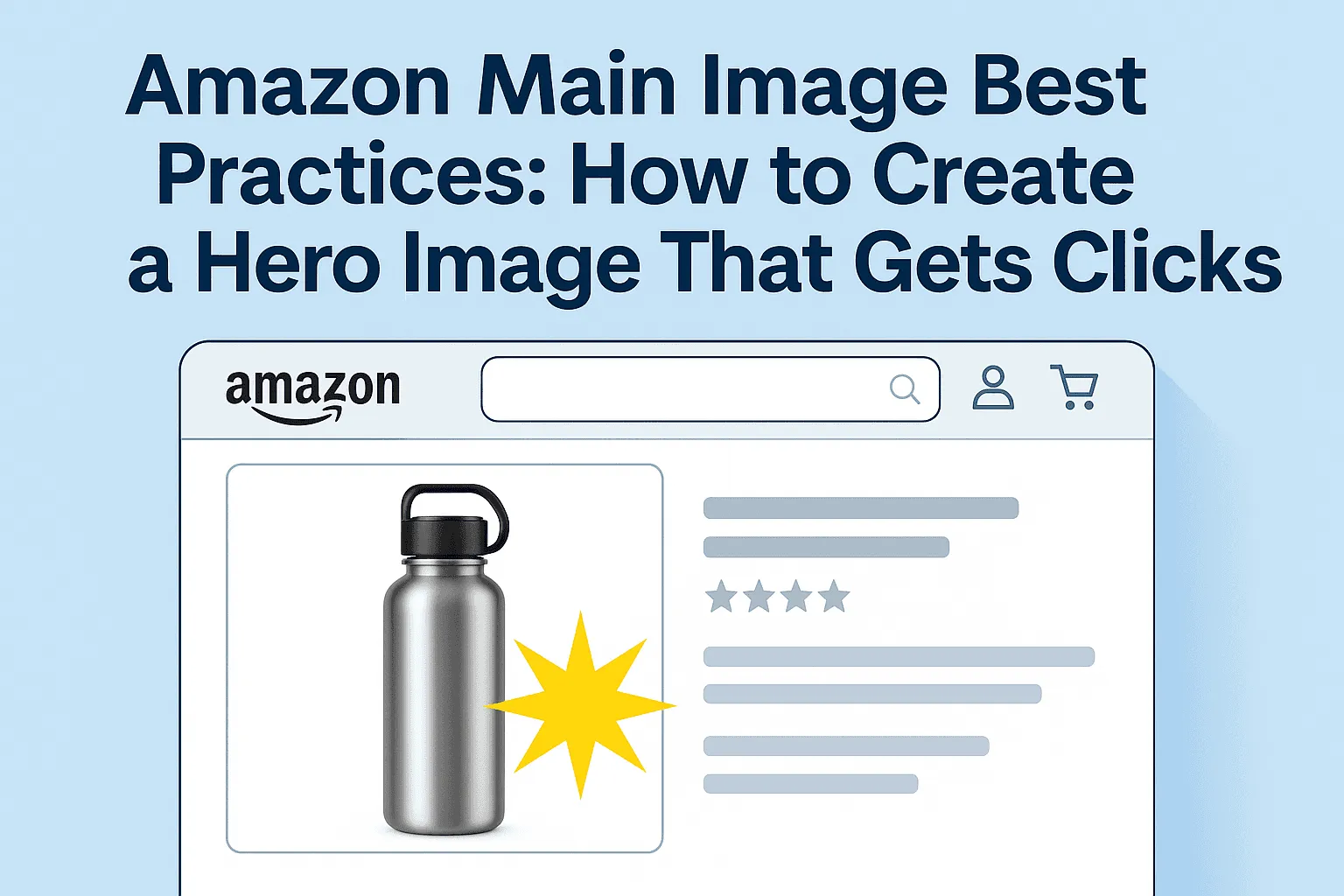 Amazon Main Image Best Practices: How to Create a Hero Image That Gets Clicks
